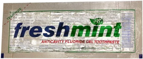Freshmint 500-Count Single-Use Clear Gel Anticavity Toothpaste Packets