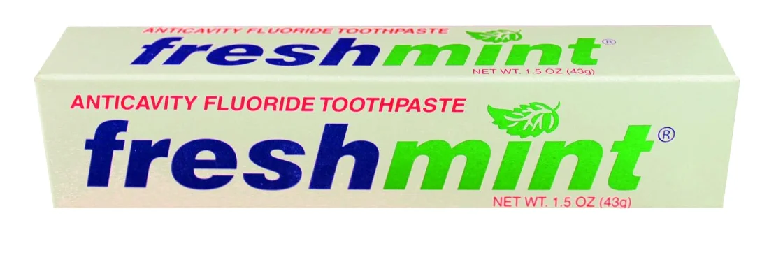 Freshmint 144-Count Anticavity Fluoride Toothpaste, 1.5 oz, Boxed