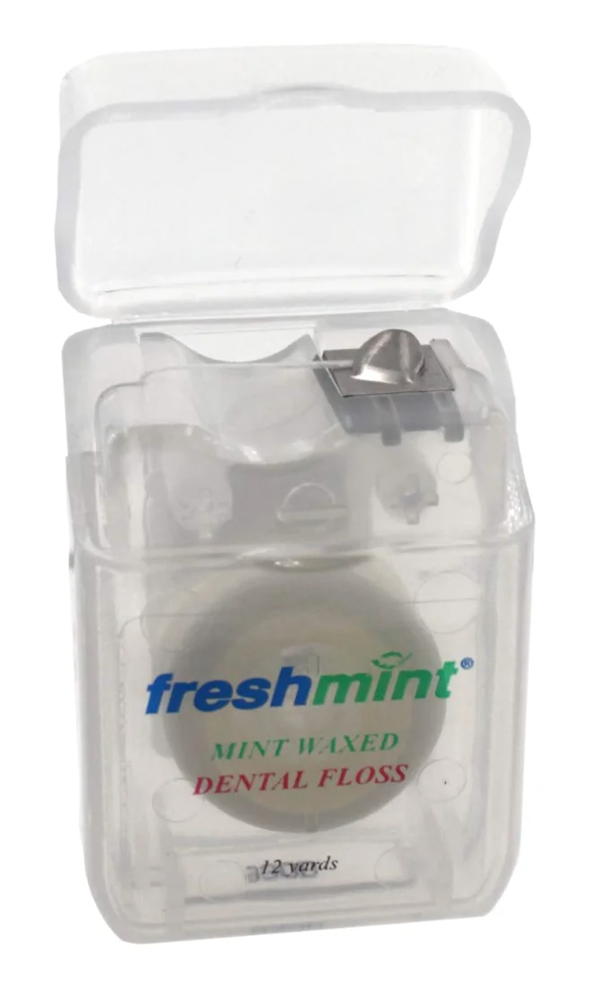 Freshmint 144-Count Waxed Mint Floss, 12 yd